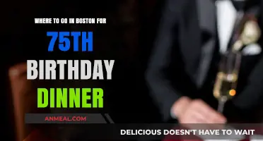 Celebrate 75 in Style: Boston's Top Birthday Dinner Spots