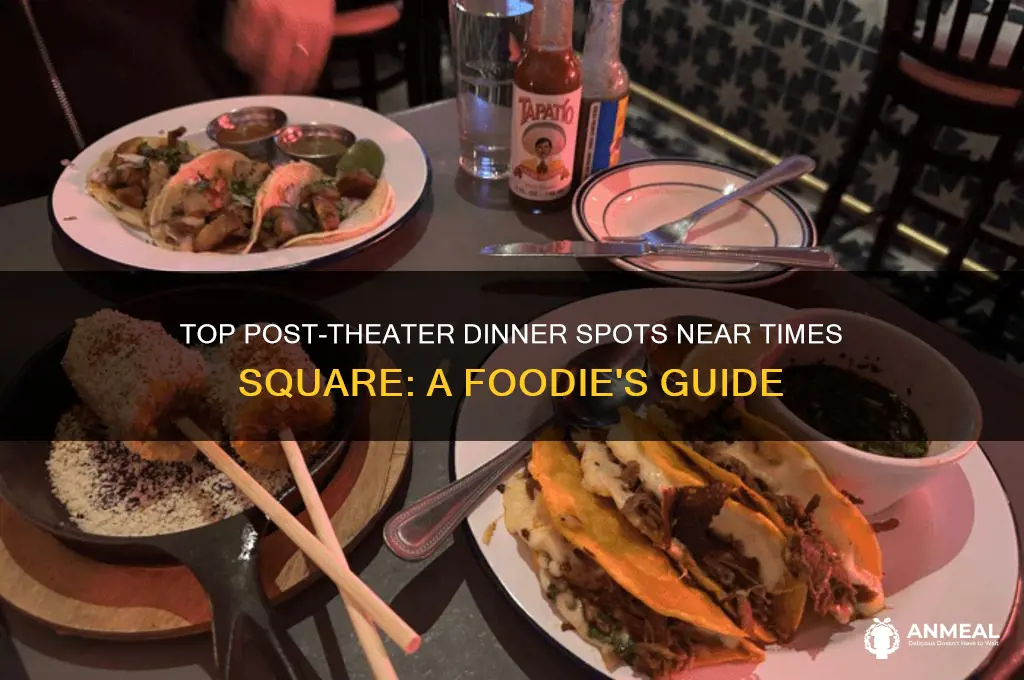 where to go to dinner after a show time square