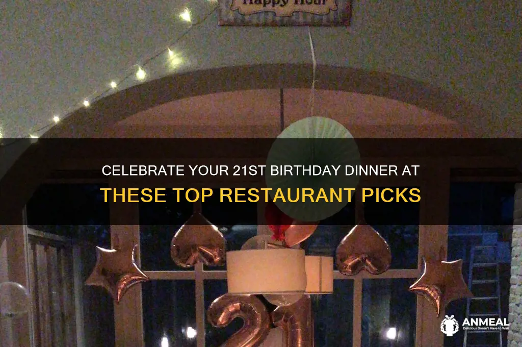 where to have 21st birthday dinner