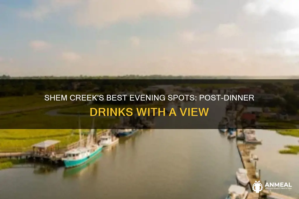 where to have a drink after dinner in shem creek