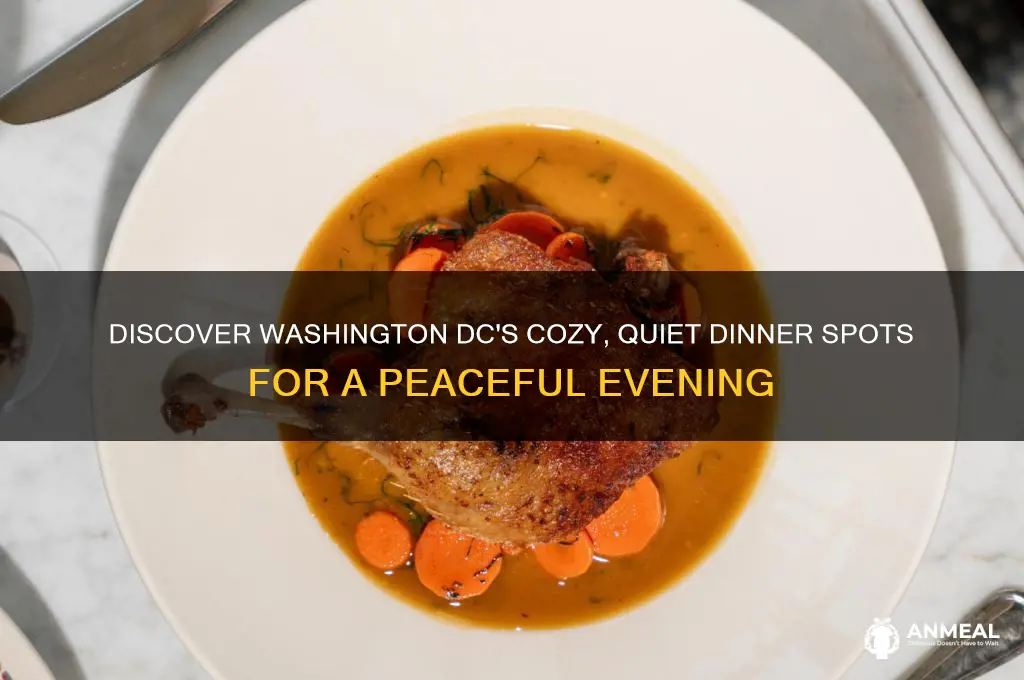 where to have a quiet dinner in washington dc