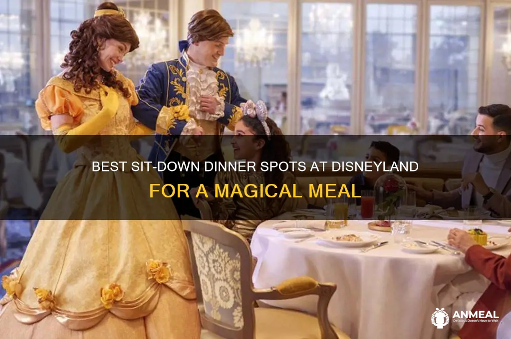 where to have a sit down dinner at disneyland