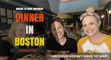 Boston's Best Birthday Dinner Spots: Celebrate in Style and Flavor