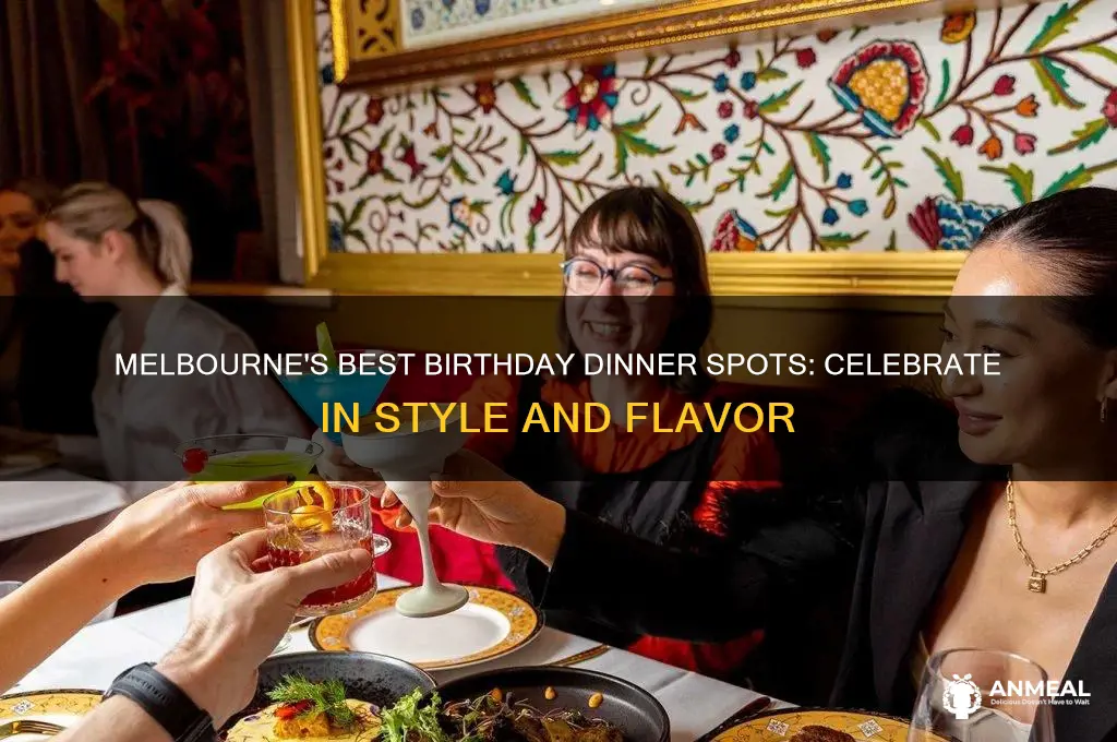 where to have birthday dinner melbourne