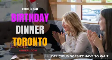 Top Toronto Birthday Dinner Spots: Celebrate in Style and Flavor