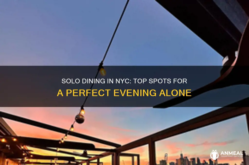where to have dinner alone in nyc