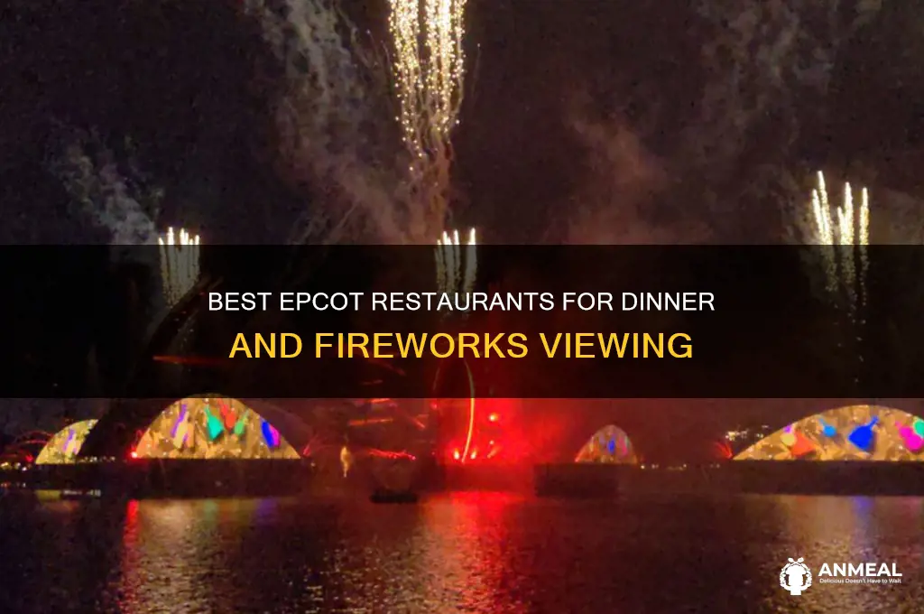 where to have dinner and view fireworks at epcot