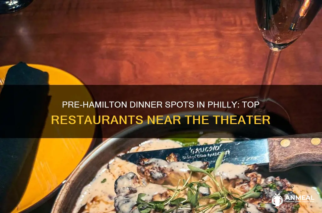 where to have dinner before seeing hamilton in phila