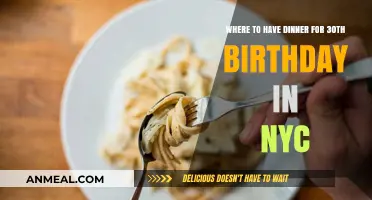 Celebrate Your 30th Birthday in NYC: Top Dinner Spots