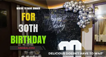 Celebrate Your 30th Birthday: Top Dinner Spots for a Memorable Night