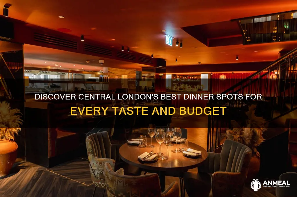 where to have dinner in central london