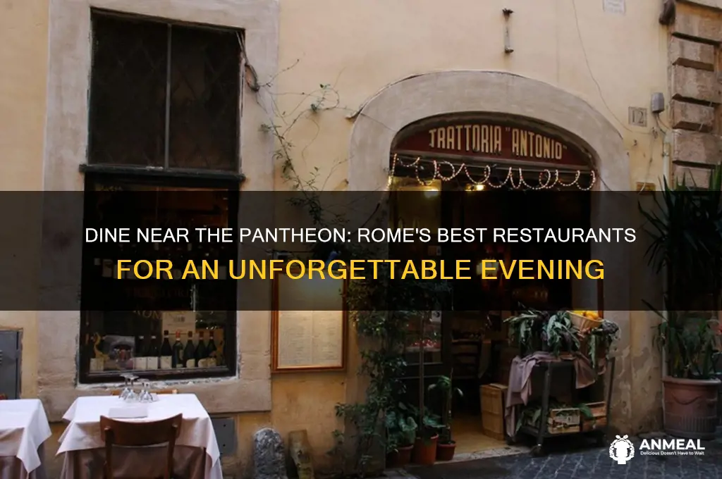 where to have dinner in rome by the pantheon