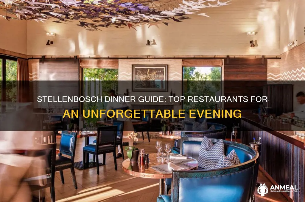 where to have dinner in stellenbosch
