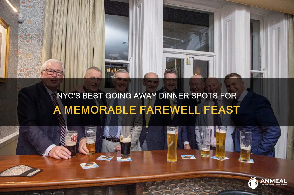 where to have going away dinner infatuation nyc