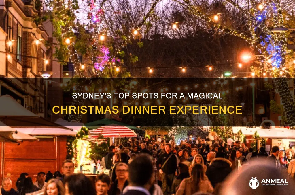 where to have xmas dinner in sydney