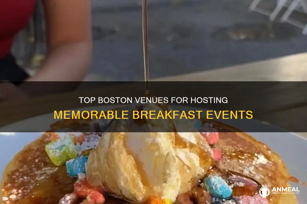 where to host a breakfast event boston