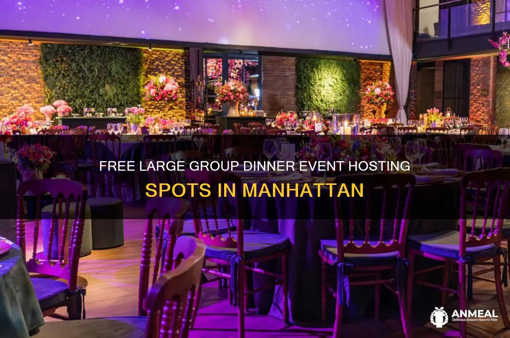 where to host dinner events free for large group manhattan
