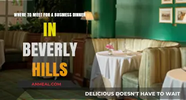 Top Beverly Hills Restaurants for Impressive Business Dinner Meetings
