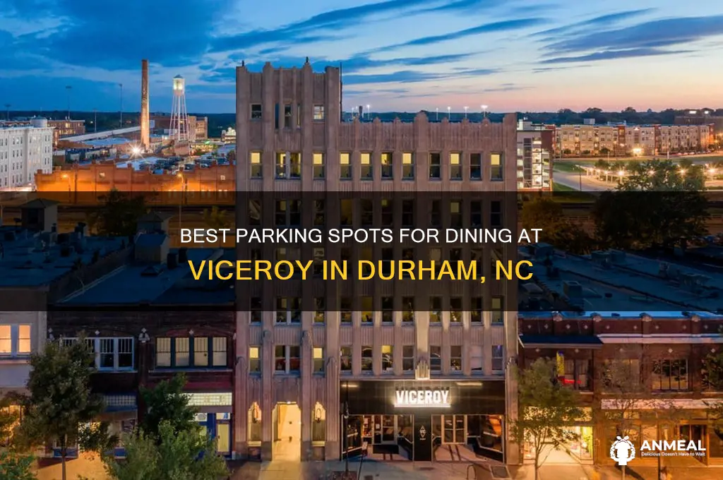 where to park for dinner at viceroy durham nc