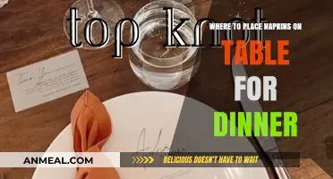 Elegant Napkin Placement: Mastering Dinner Table Etiquette with Style