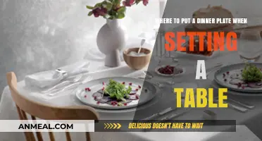 Perfect Table Setting: Ideal Placement for Your Dinner Plate