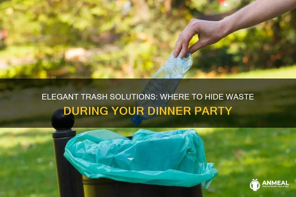 where to put trash during a dinner party