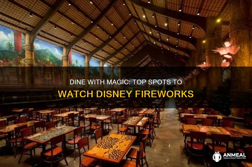 where to see disney fireworks for dinner