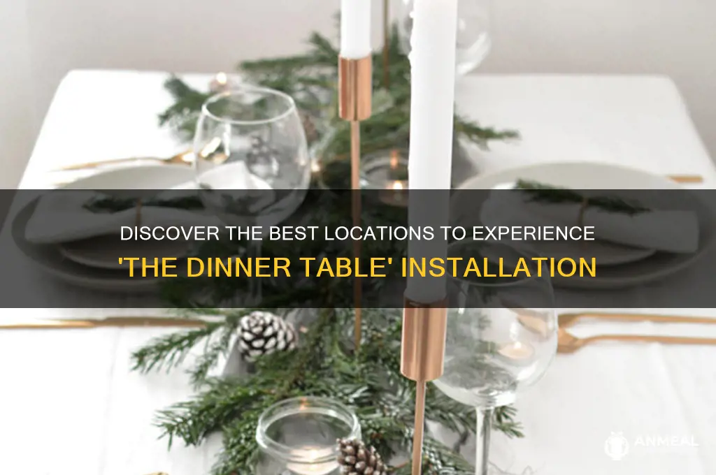 where to see installation the dinner table