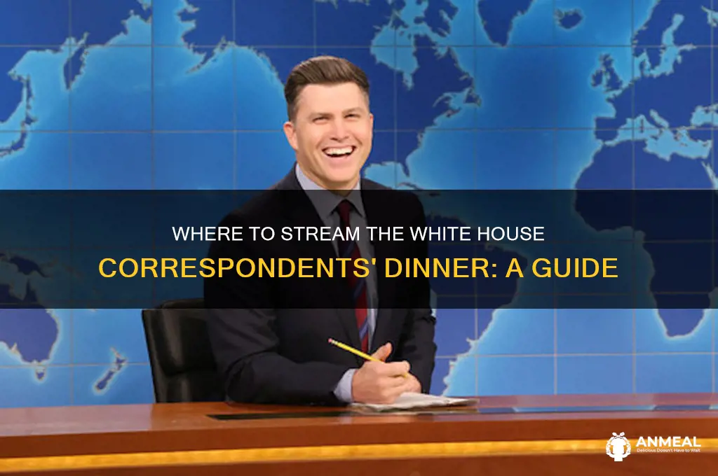 where to stream the white house correspondents dinner