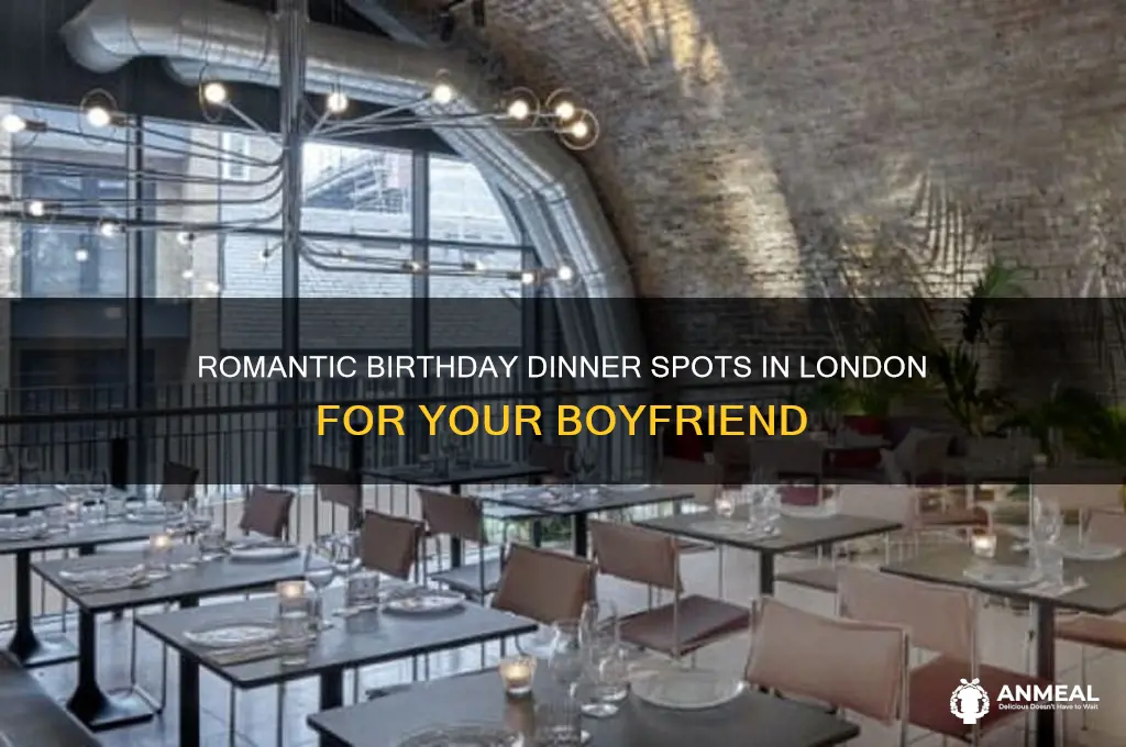 where to take boyfriend for birthday dinner london