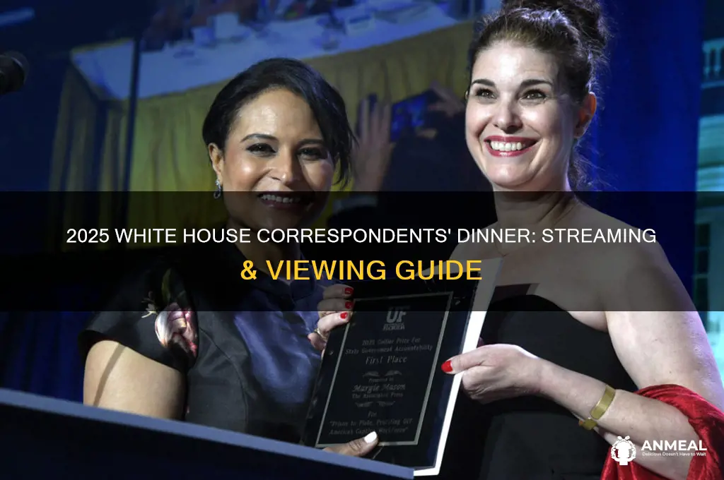where to watch white house correspondents dinner 2025
