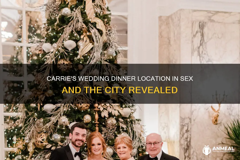 where was carrie wedding dinner in sex and the city