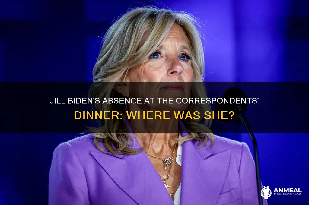 where was jill biden at the correspondents dinner