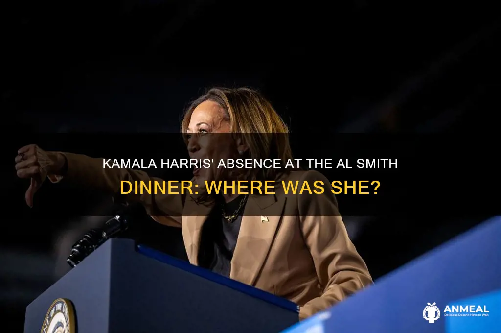 where was kamala during al smith dinner