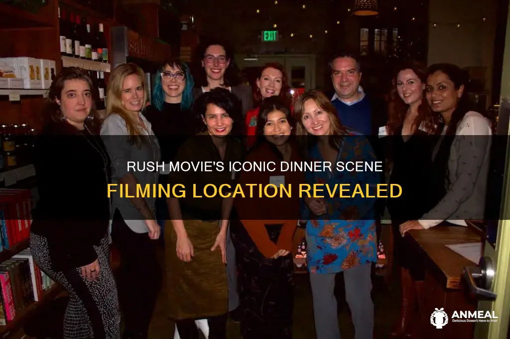 where was the dinner scene filmed from rush movie