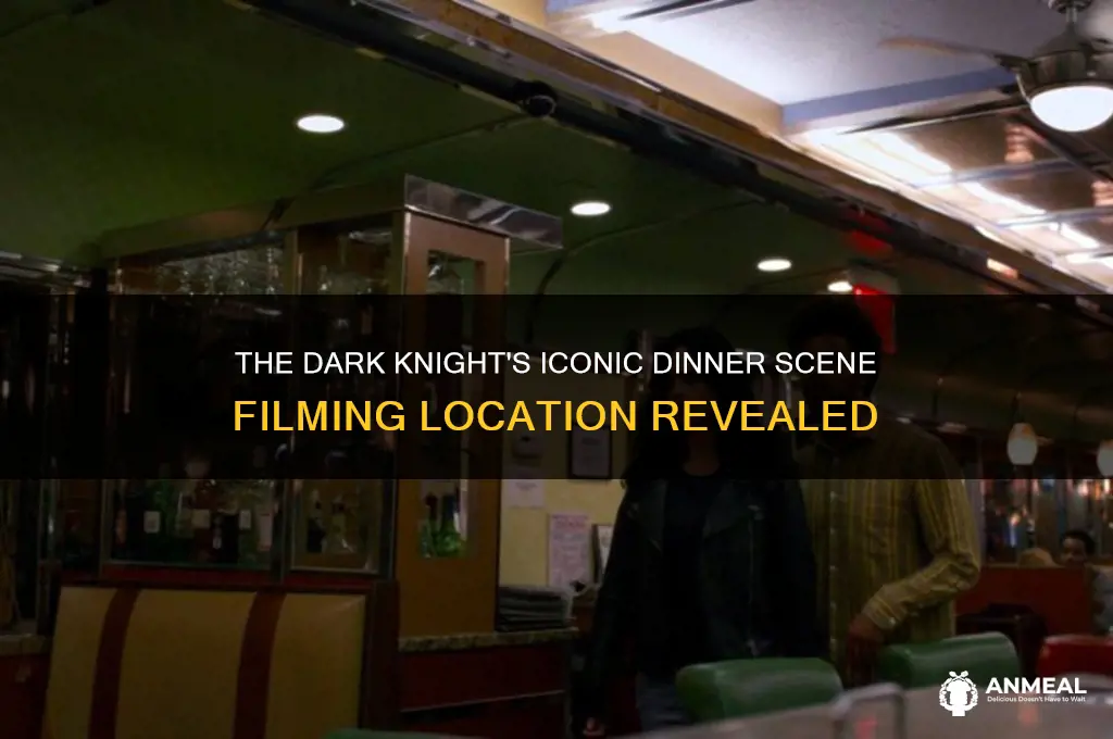 where was the dinner scene in the dark knight shot