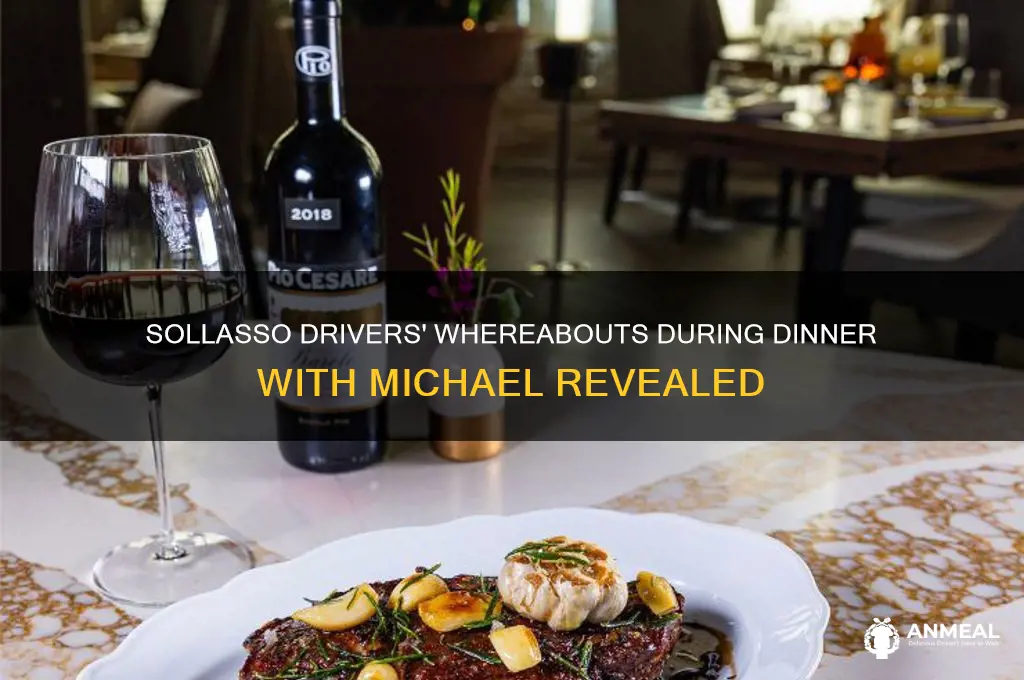 where were sollasso drivers while having dinner with michael