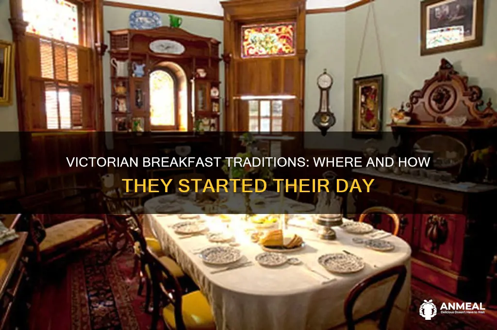 where would victorians take their breakfast