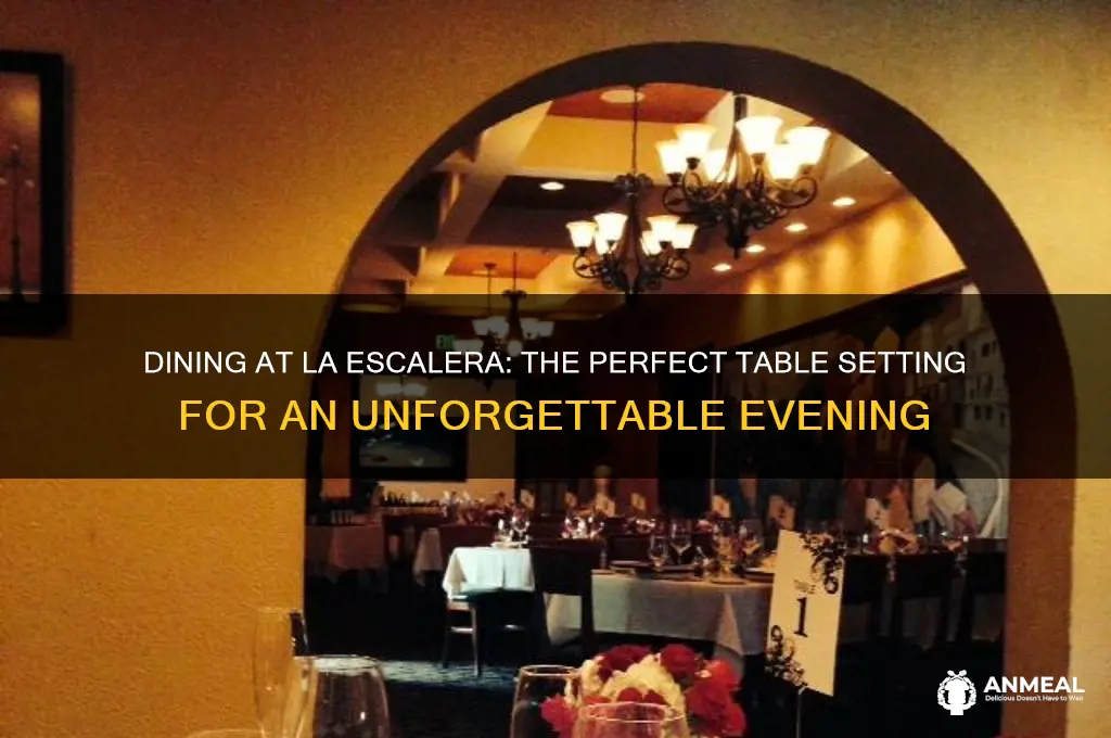 where would you set the table for dinner la escalera