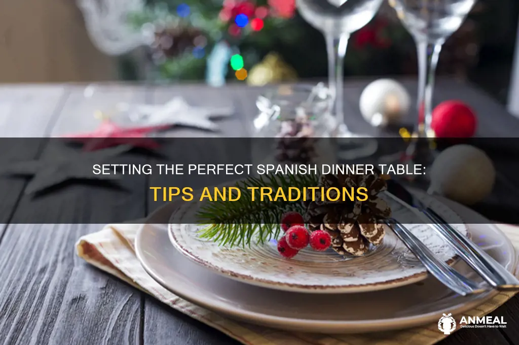 where would you set the table for dinner spanish