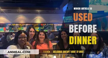 The Correct Article to Use Before 'Dinner': A Grammar Guide