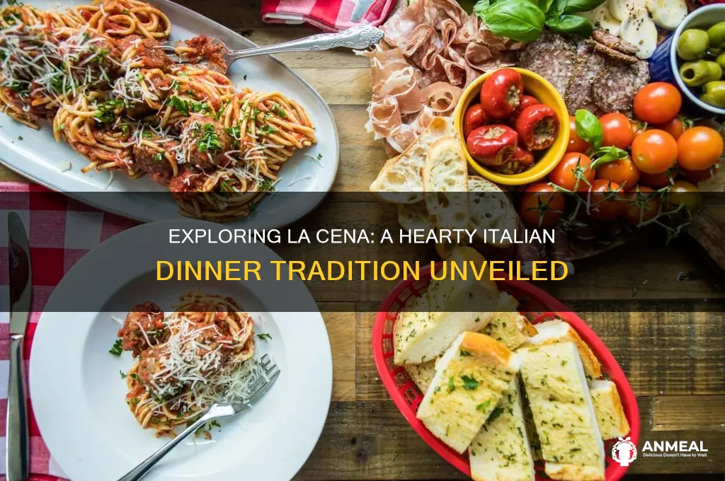 which best describes dinner la cena