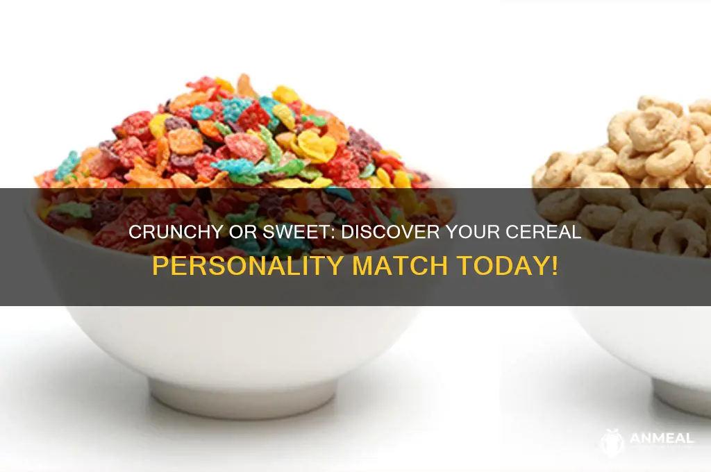 which breakfast cereal are you based on your personality