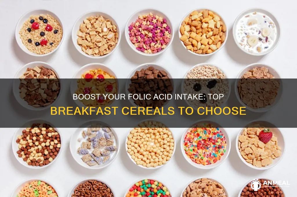 which breakfast cereal is high in folic acid