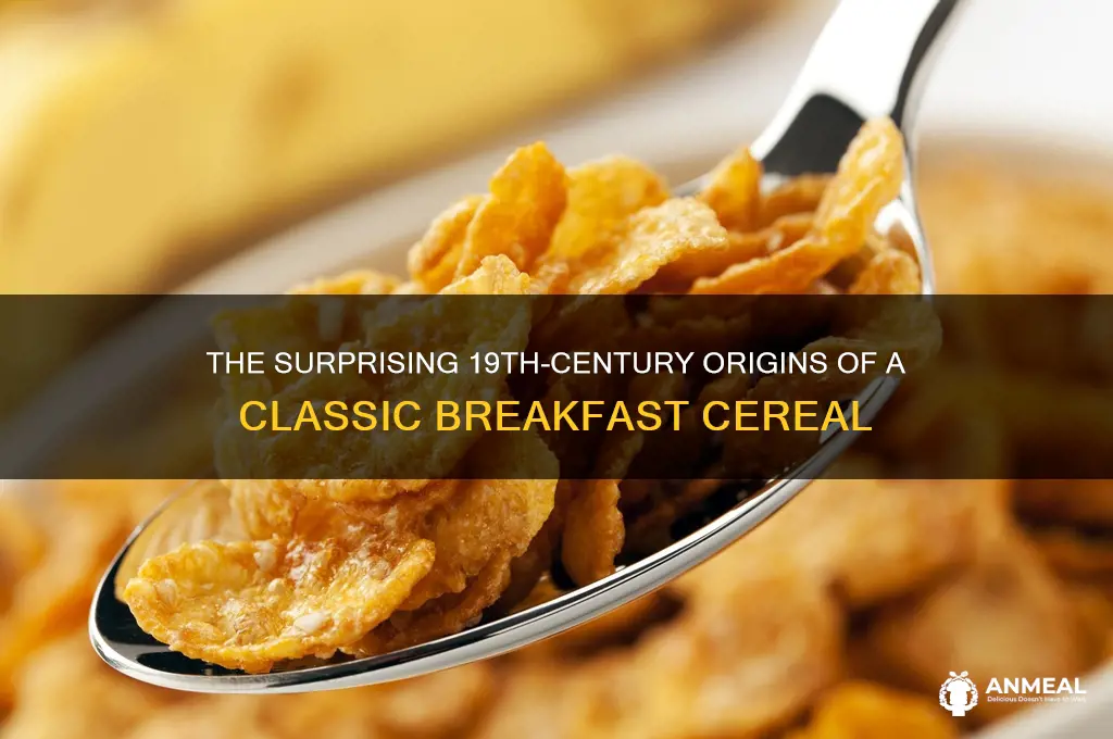 which breakfast cereal was created in the 1800