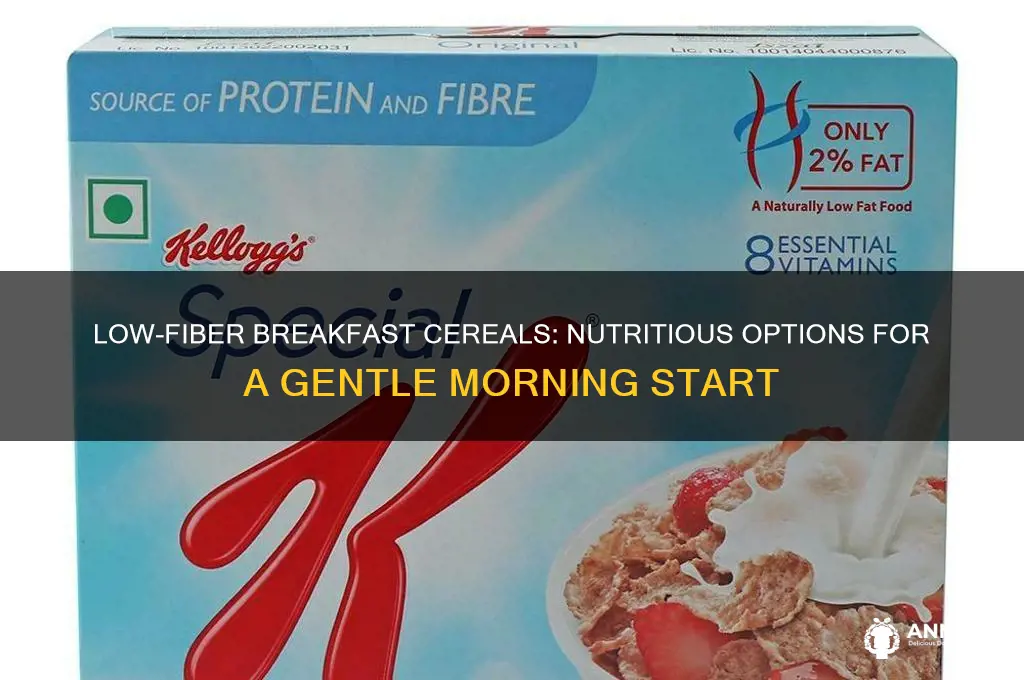 which breakfast cereals are low in fiber nutrition sharecaresharecare nutrition