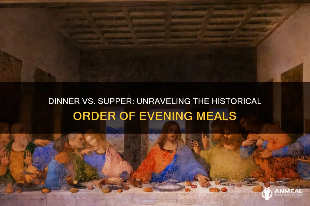 which came first dinner or supper