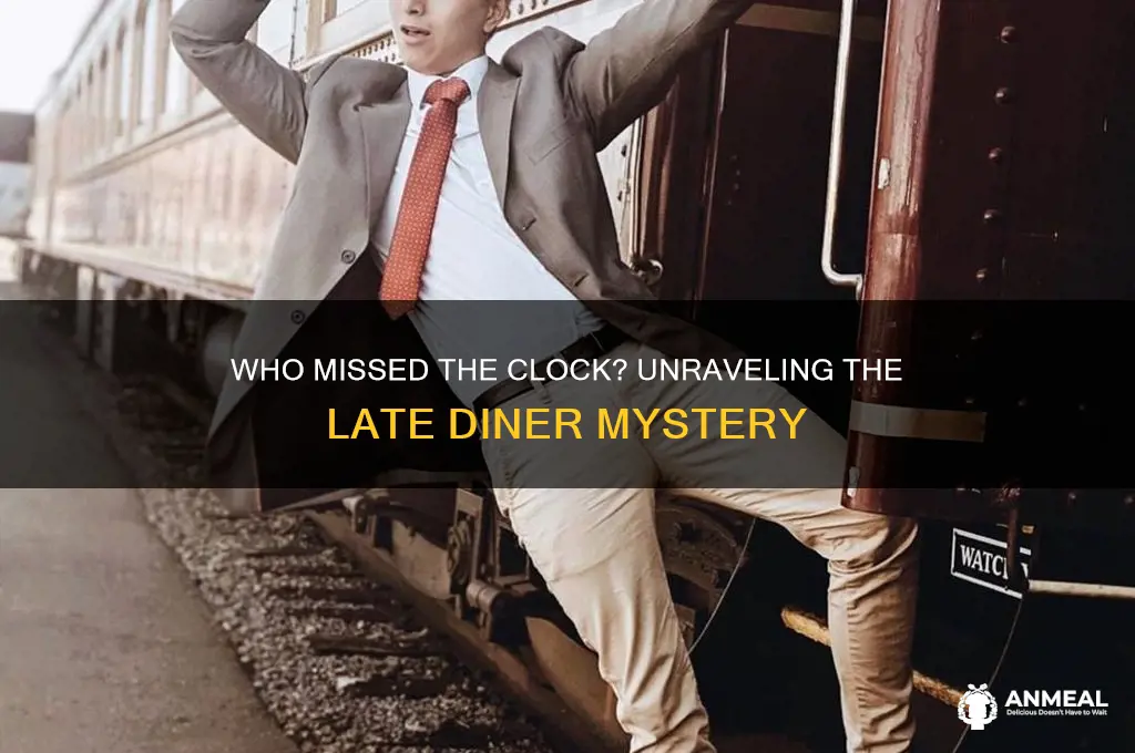 which character besides the time traveller is late for dinner