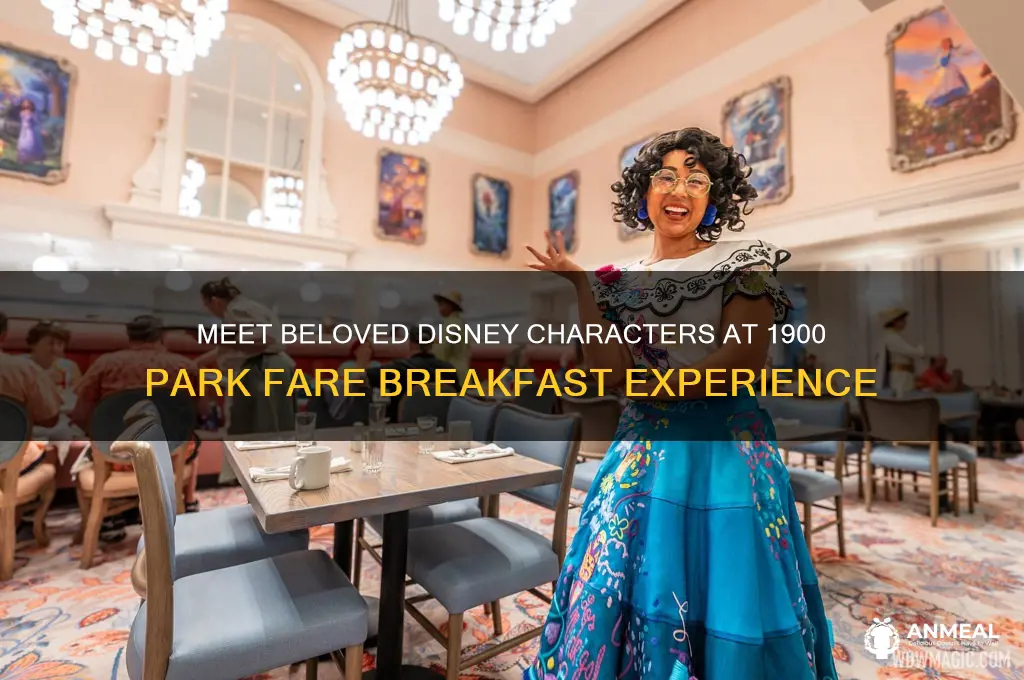 which characters are at 1900 park fare breakfast