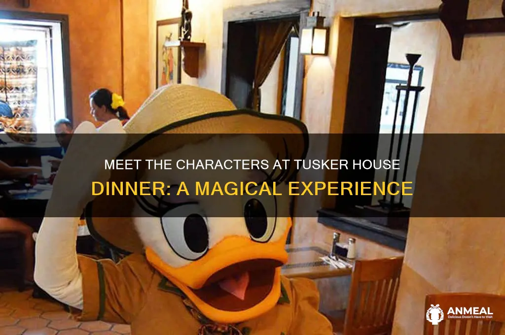 which characters are at tusker house dinner